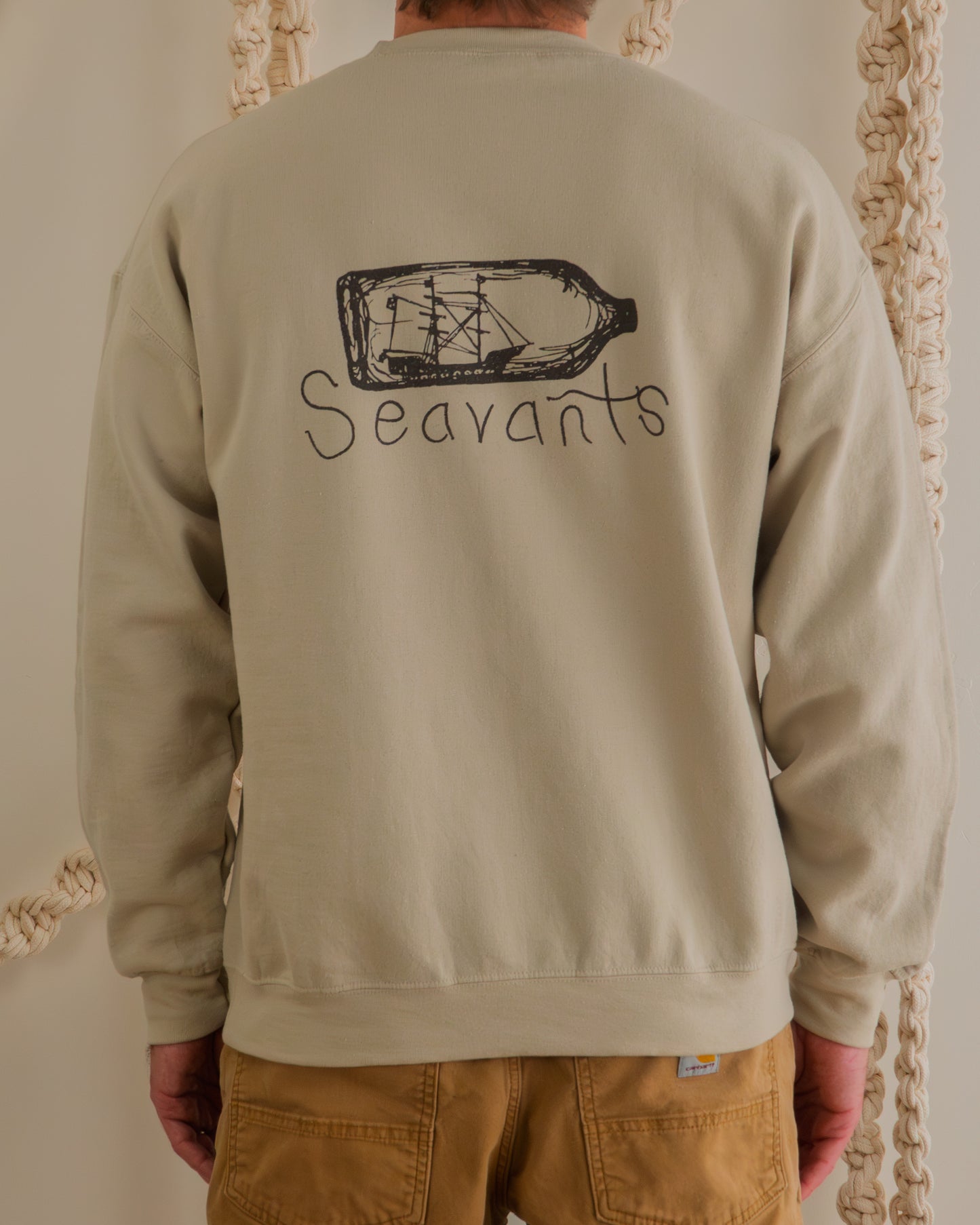 Ship in a Bottle Crewneck Sweatshirt