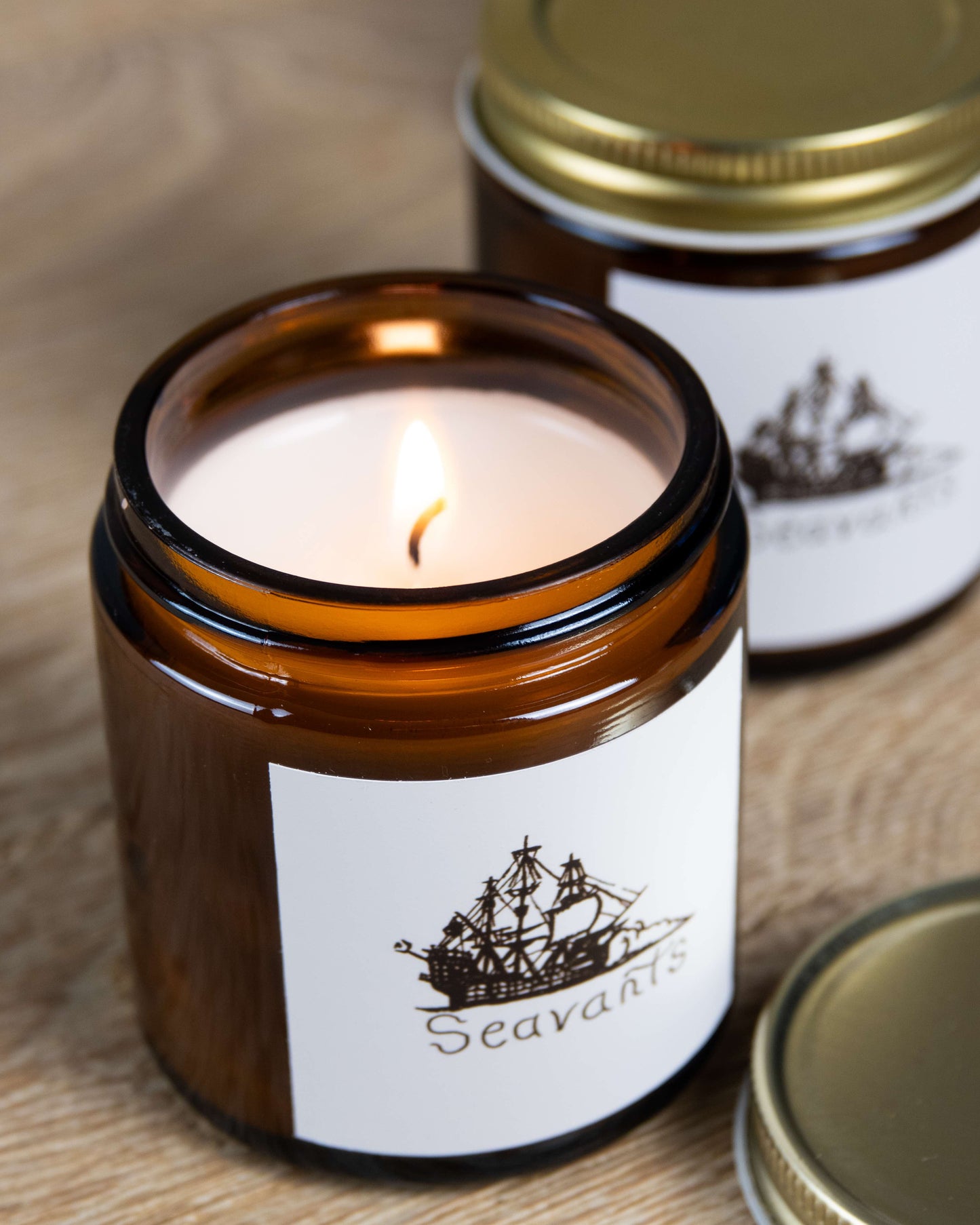 Seavants Coconut Apricot Wax Scented Candles (4oz, 9oz)