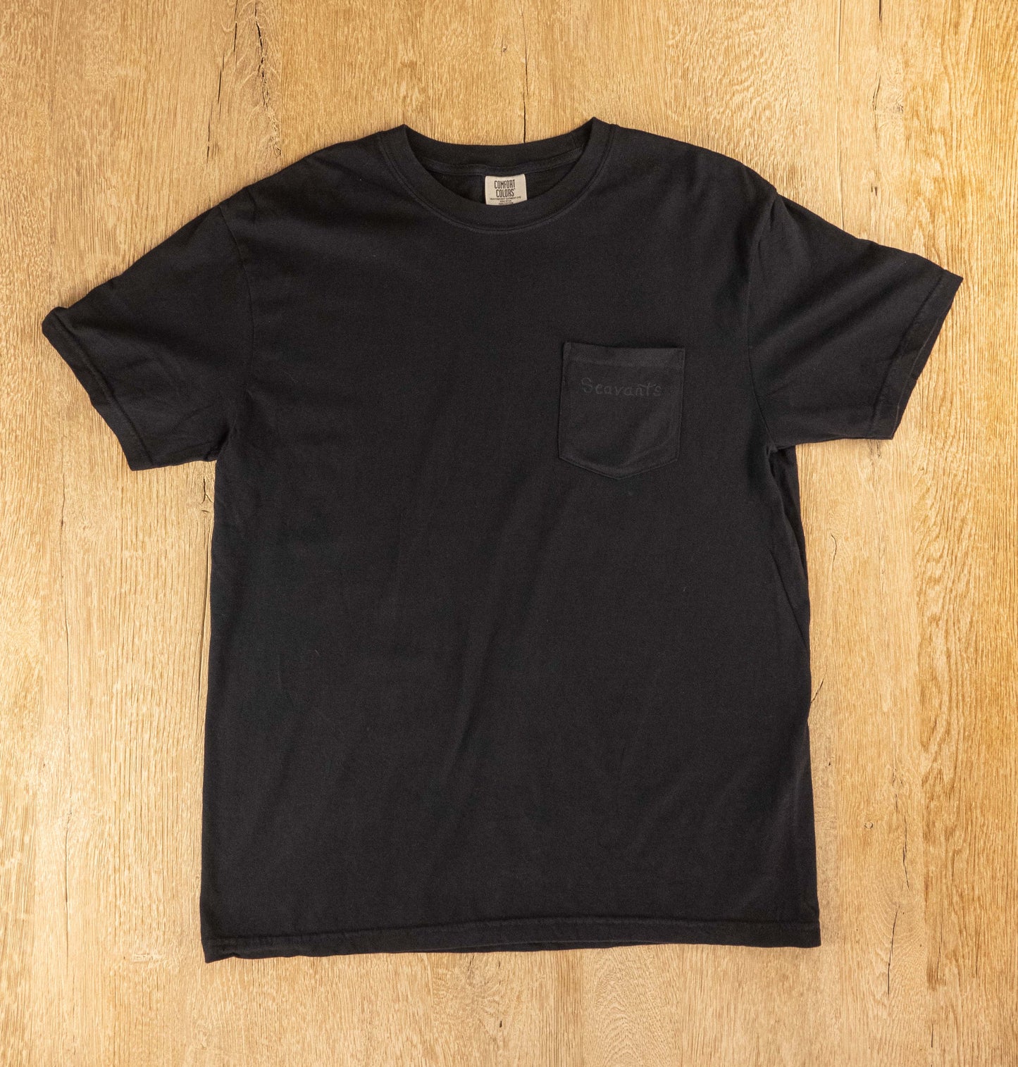 Captain Roger Off-Black on Black Tee