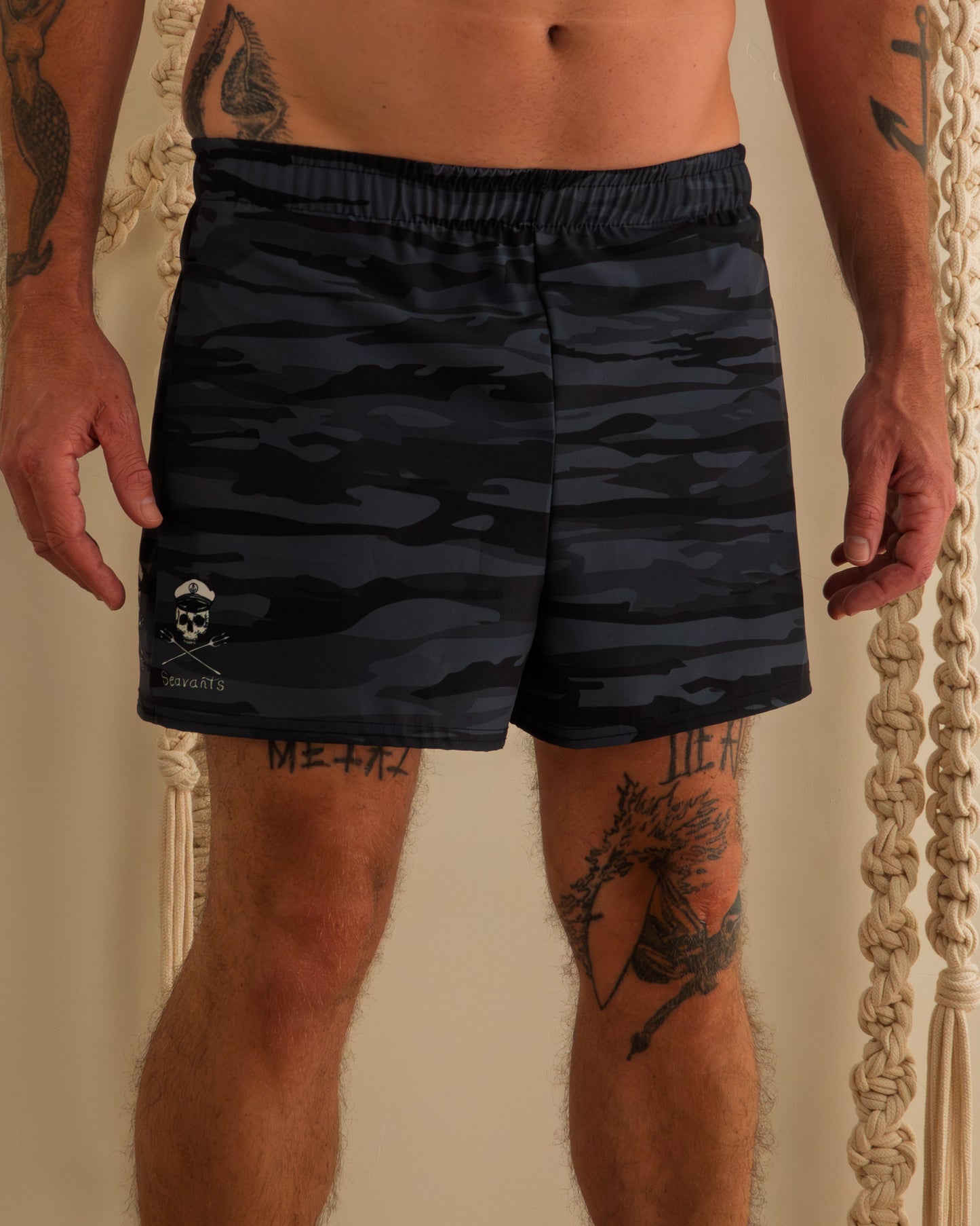 Tigershark Camo Workout Shorts