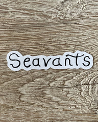Seavants Script Sticker