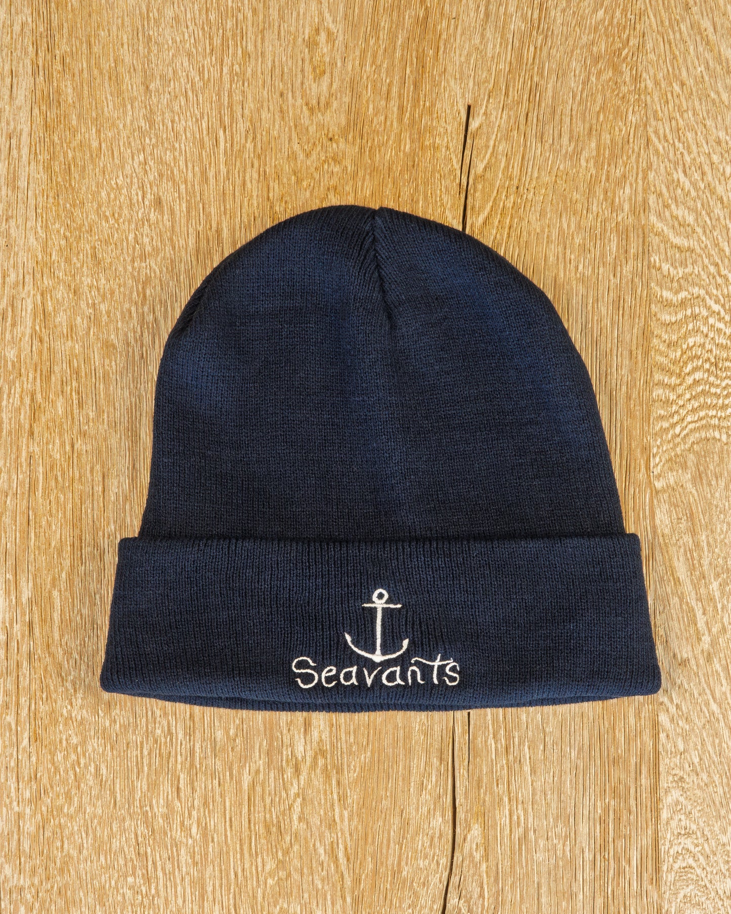 Embroidered Anchor Beanie